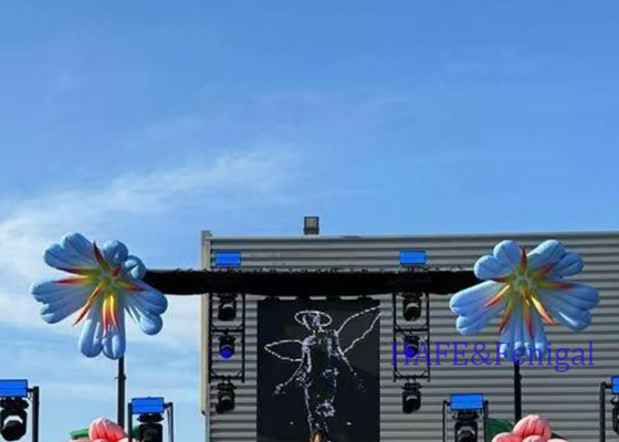 Giant Outdoor Inflatable Art Festival Cartoon Atmosphere Decoration With LED Lights
