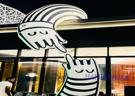 Giant Outdoor Inflatable Art Festival Cartoon Atmosphere Decoration With LED Lights
