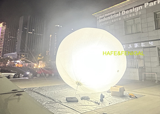 Dia.4.2m Spherical 360-Degree Lighting Halogen 2.4KW Balloon Light For Film Production