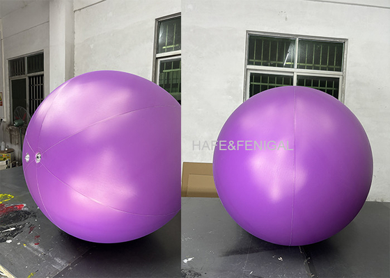 1m Purple Fully Sprayed Interactive LED Luminous Balloon For Concerts Music Festivals