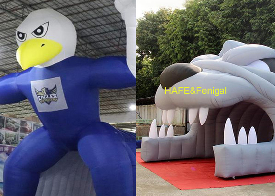 Customized Cartoon Animal Eagle Inflatable Dome Tent 6m X 5m X 6m For Roadside Campaigns