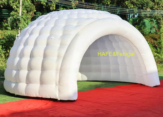 6m X 5m X 4m Oxford Fabric Inflatable Dome Tent With Inner RGB Lighting For Interactive Zones Support Logo