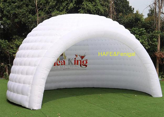 6m X 5m X 4m Oxford Fabric Inflatable Dome Tent With Inner RGB Lighting For Interactive Zones Support Logo