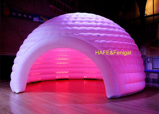 5m X 4m X 3m Inflatable Dome Tent With Inner RGB Lighting For VIP Lounges Or Small Event Gatherings