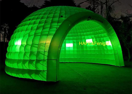 8mX 5m Inflatable Dome Tent With Dynamic RGB Lighting As Experiential Marketing Shelter