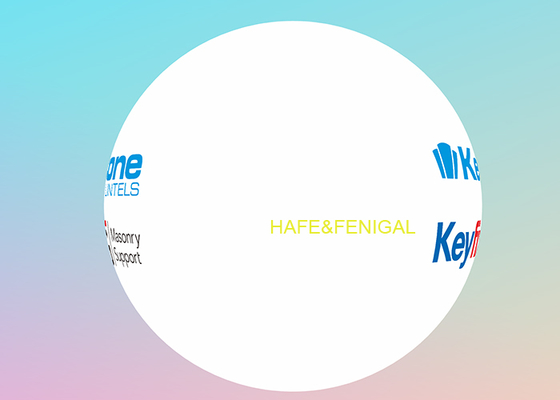 White PVC Ads Balloon With Brand Logo Printing 2.5 Meters (8.2 Feet) In Diameter