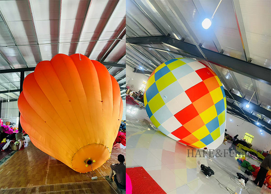 Custom 3m 10ft Hot Air Balloon Shaped Inflatable Advertising Balloon For Advertising Marketing And Atmosphere Decoration