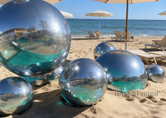 Double-Layer PVC Inflatable Mirror Balloon Festive Atmosphere Decoration