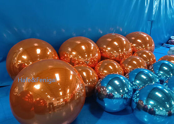 Blue, Gold, Orange Inflatable PVC Mirror Balloons for Event Decor