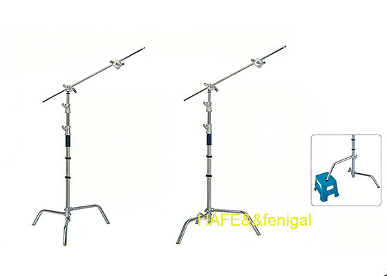 Detachable Legs,360° Rotating Plate Heavy-Duty Steel Magic Arm Light Stand