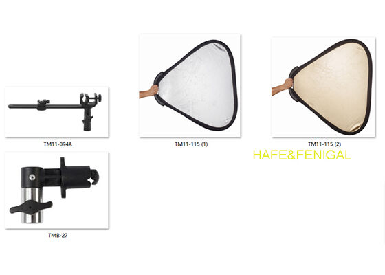 Dual-Sided Handheld Reflector And Reflector Clamp For Studio Fixed Lighting Setups