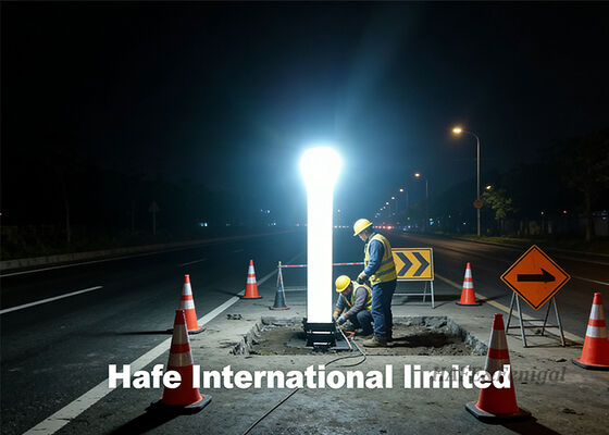 Inflatable Light Tower Flexible and Quick Deploy Lighting System Providing Bright Illumination for Various Outdoor Uses