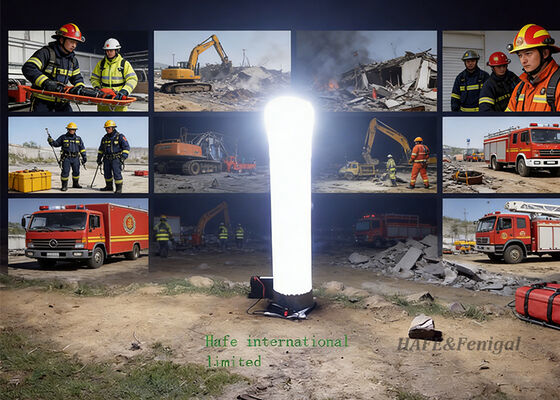 Versatile Inflatable Light Tower That Combines Portability and Bright Illumination for in Various Outdoor Applications