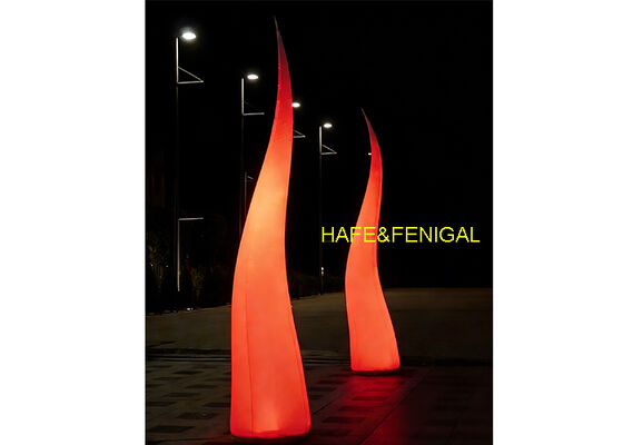 Flame-Shaped Inflatable LED Balloon Light For Stage Performance Or Night Events