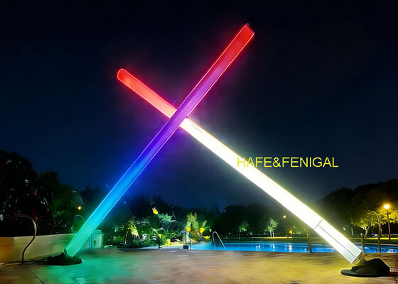 Bluetooth Or DMX Control Dual White Or RGBW Pixel LED Events Inflatable Tube Light