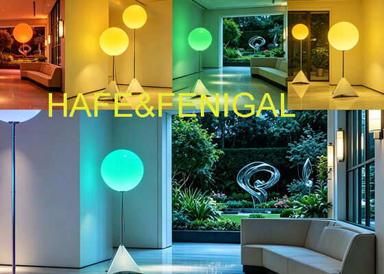 Premium RGB+W Inflatable Balloon Light with AC+DC Hybrid Power and Customizable Logo for Events