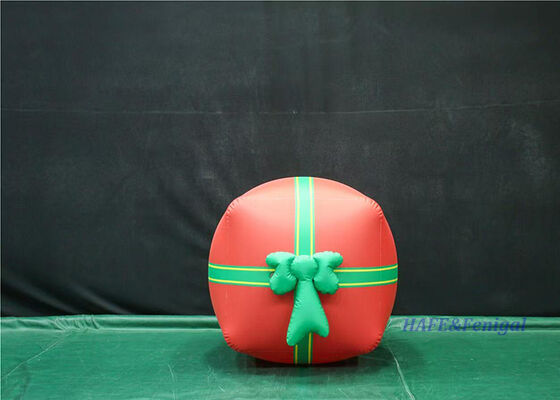 Customizable Size Inflatable Christmas Gift Box with LED Lighting and Durable PVC Material for Holiday Displays