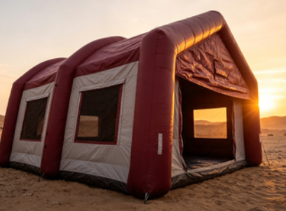 Portable Inflatable Air Tent Ideal for Outdoor Events Camping and Emergency Situations Offering Spacious Comfortable Shelter