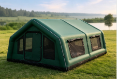Durable Inflatable Air Tent Portable Waterproof Shelter Designed for Outdoor Camping Events Emergency and Easy Inflation Setup