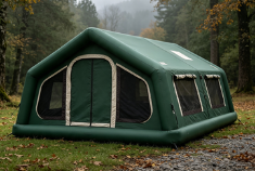 Durable Inflatable Air Tent Portable Waterproof Shelter Designed for Outdoor Camping Events Emergency and Easy Inflation Setup