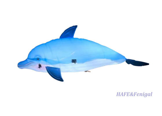 Remote-Controlled Flying Dolphin Helium Airship with Gyro-Stabilized Flight Control and Lightweight PP + PA Aluminum Film