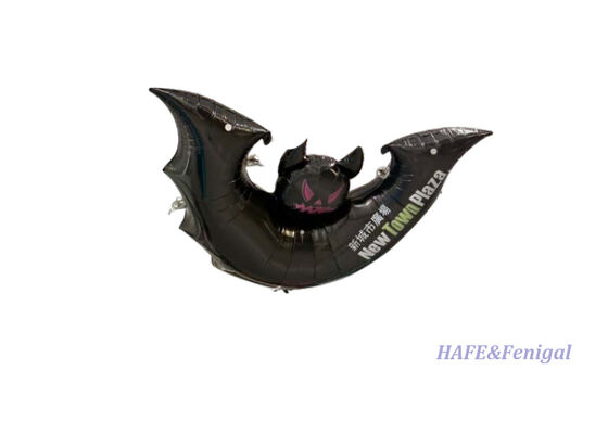 Remote-Controlled Flying Ghost and Bat Helium Airships with Lightweight PP + PA Aluminum-Film Construction and Gyro-Stabilized Flight Control for Halloween Events