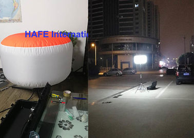 400W Portable Rechargeable LED Lights , Rechargeable Tripod Work Light Battery Powered