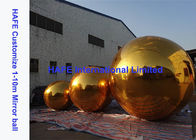 Golden Laser Dazzle Inflatable Mirror Balloon 1m 1.5m 2m 2.5m 3m For Dubai Royal Events Use