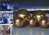 2-10M Subtle Acqua Accents Mirror Ball Balloons Silver Golden For Exhibition Use
