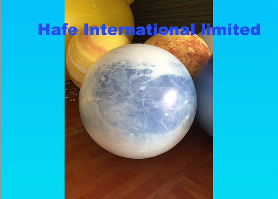 1m 2m 3m Customized Planet Design White Or Dimmable PVC Led Event Lighting Balloon For Sale