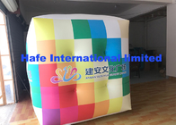 2.5m PVC Cube Helium Balloon Lights With Full Logo Printing Flying For Advertising