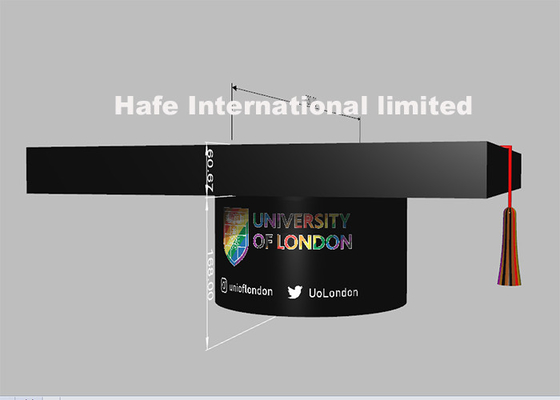 Gaint Helium Graduation Hat Inflatable Advertising Balloon For University Of London Events