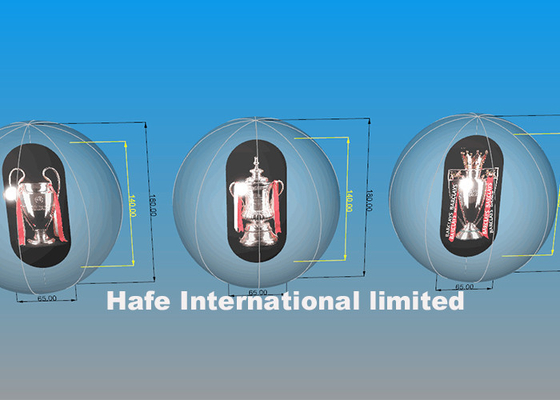 2.5m High Standard PVC Air Balloon Advertising With Champion Trophy Inside