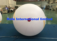 Hanging Blow Up Light 2m 3m 4m White PVC Balloon With LED Lightings Inside