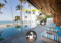 Luxury Resort 2.5m Inflatable Mirror Balloon Decoration
