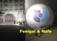 3.5m 350CM Inflatable Lighting Balloon With 2 Sides Logo Printing