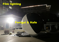 Dimmable White 16cbm Helium Film Balloon Lights For Event Scene