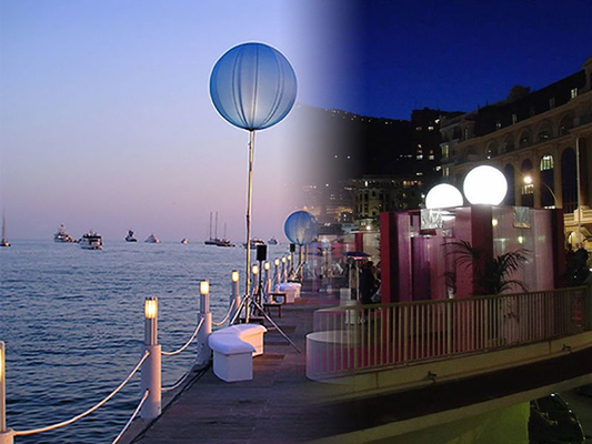 Wedding Decoration Inflatable Light Built In Rgb White Led Dia 1.2 Meter