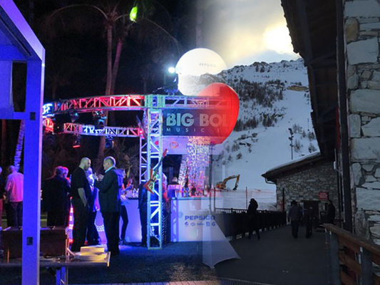 Nylon Fabric Uplighting Events Parties Inflatable Balloon Light