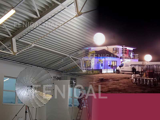 Film Television Inflatable Led Balloon For Commercial Uplighting Movie Production