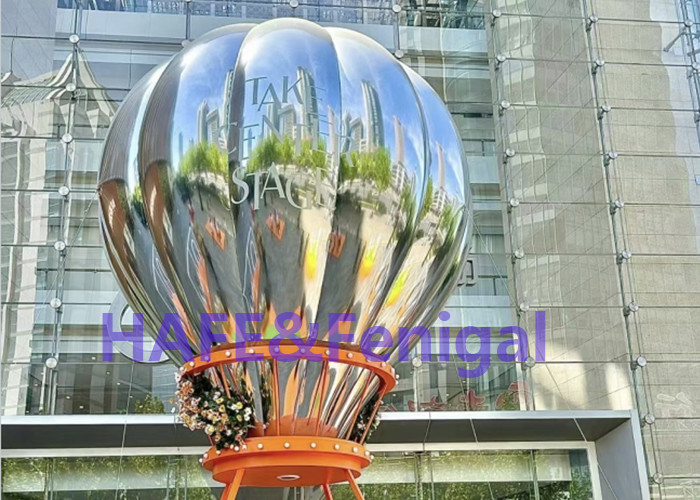 Shopping Mall Event Inflatable Mirror Balloon PVC  Hot Air Stage Decoration