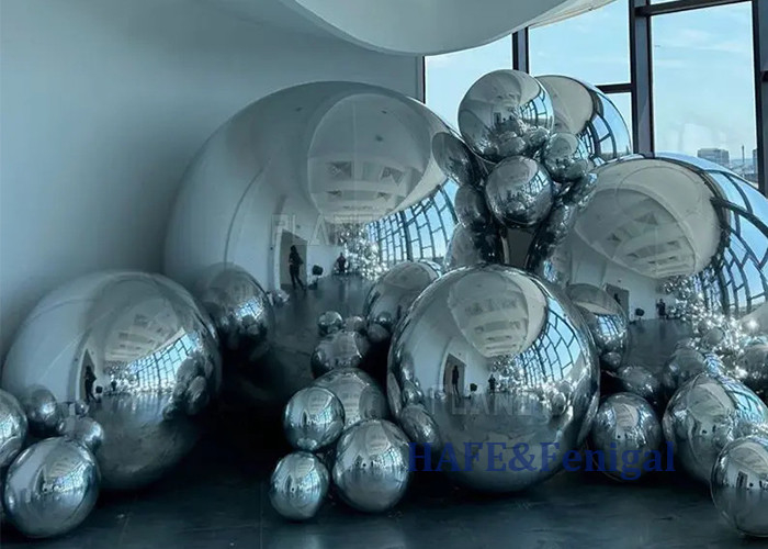 Event Decoration Inflatable PVC Floating Sphere Mirror Balloon Disco Shinny