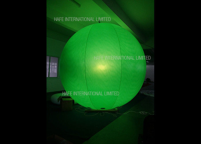 Luminous 3.3 M Giant Led Light Up Helium Balloons 0.18 MM PVC With Protection Cover