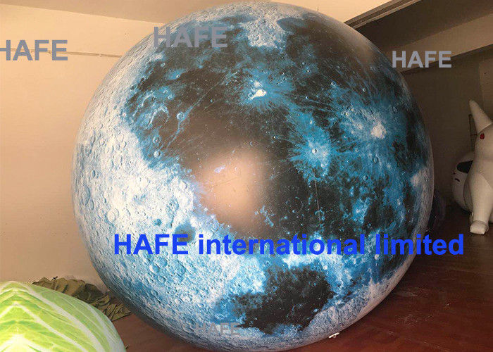 Led Lighting Giant Inflatable Moon Globe Balloon For Outdoor Decoration