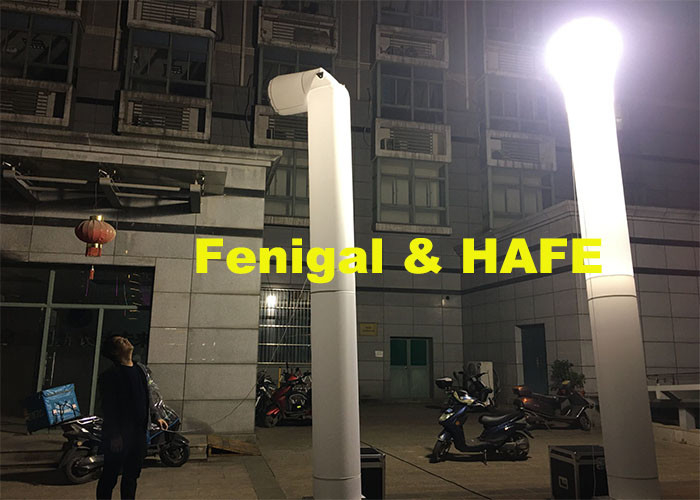 Fast Set Up 3-7m 1000W Inflatable Light Tower Prism Equipment