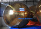 Golden 2.5m Inflatable Mirror Ball Floating Sliver Disco Balloon For Events