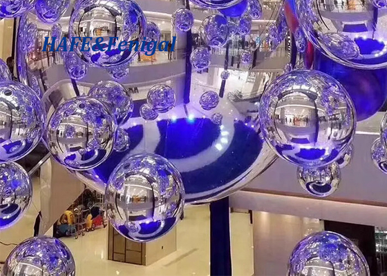 Giant Gold PVC Inflatable Mirror Ball Sphere Decorative Silver Colorful
