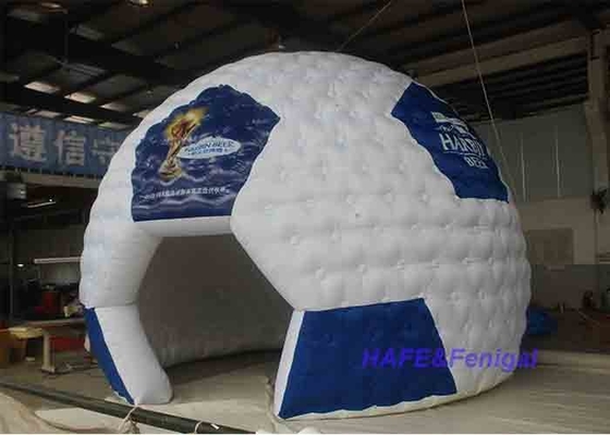 Custom Shape Green Inflatable Football Bouncy Castle Inflatable Football Helmet Tent