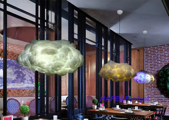 Cute Pendant Light Cloud Chandelier Cotton Clouds Shape Hanging Light For Home Decor