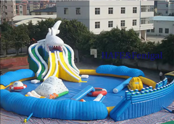 Giant Inflatable Water Slide With Pools Swimming Ball Toys Pools Inflatable Water Park With Pool